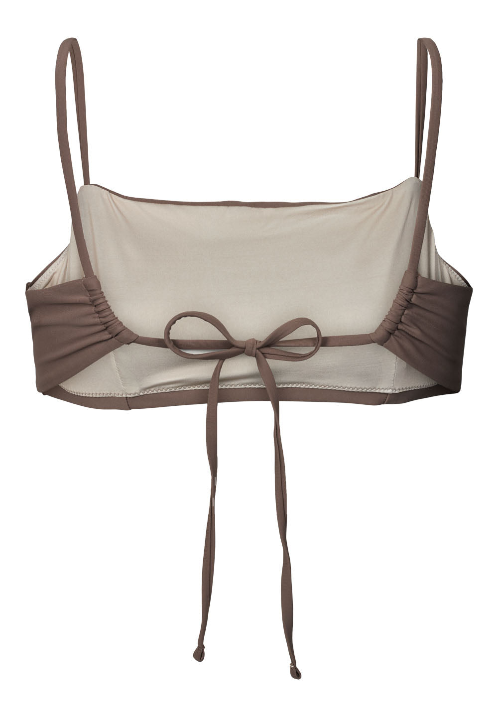 Rethinkit Bikini Top Bandeau Bay Swimwear 3201 walnut