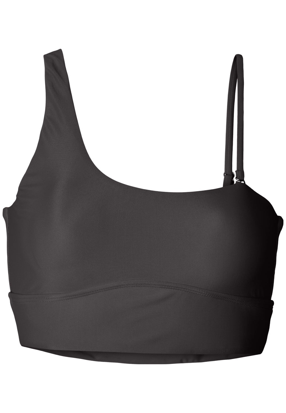 Rethinkit Bikini Top One Shoulder Bay Swimwear 0022 almost black