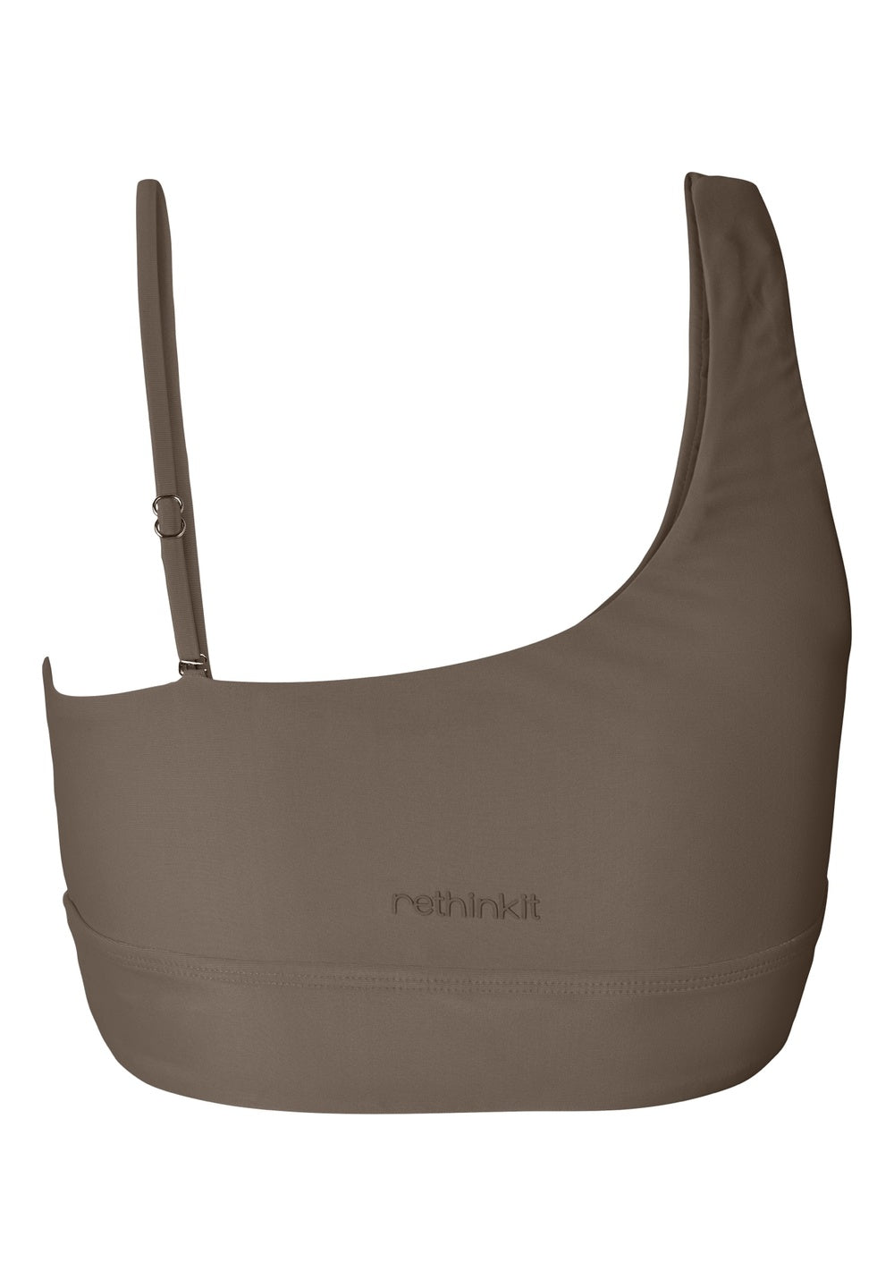Rethinkit Bikini Top One Shoulder Bay Swimwear 3201 walnut