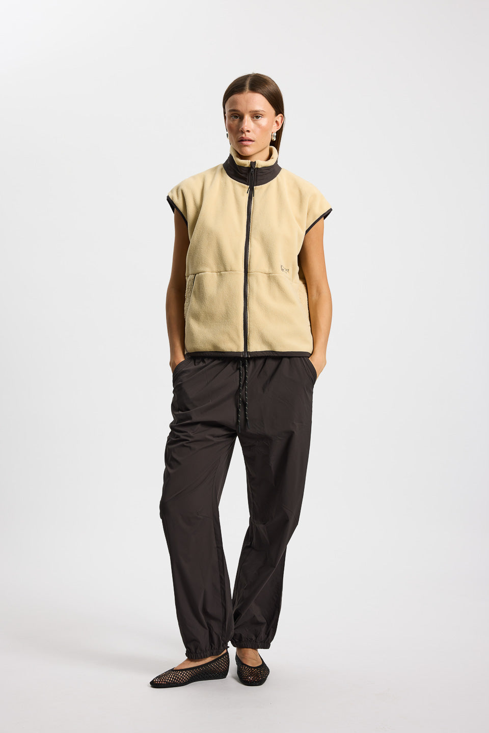 Rethinkit Fleece Gilet Terra Jacket 3356 sandshell
