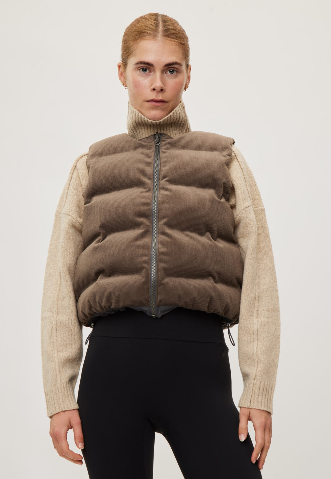 Rethinkit Gilet Revsersible Cocoon Vest 9521 grey thunder