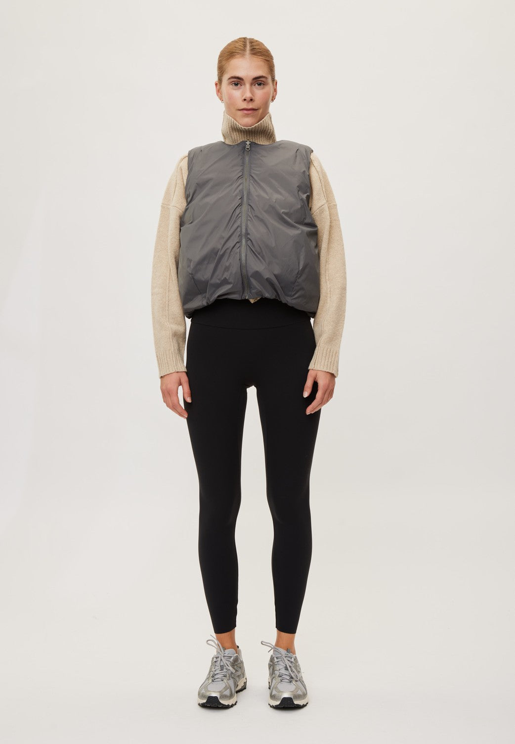 Rethinkit Gilet Revsersible Cocoon Vest 9521 grey thunder