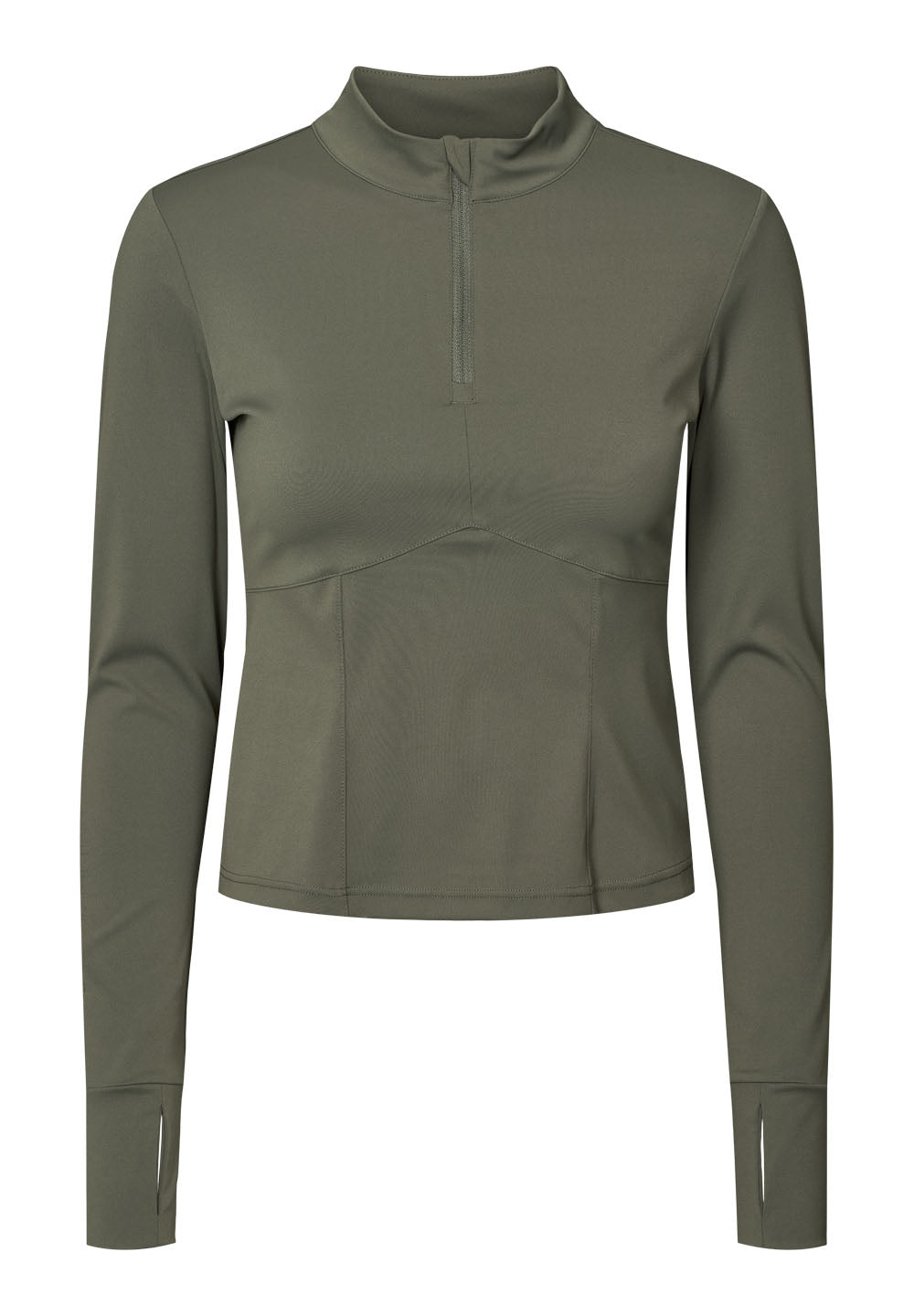 Rethinkit Half zip Haft Zip 9519 charcoal olive