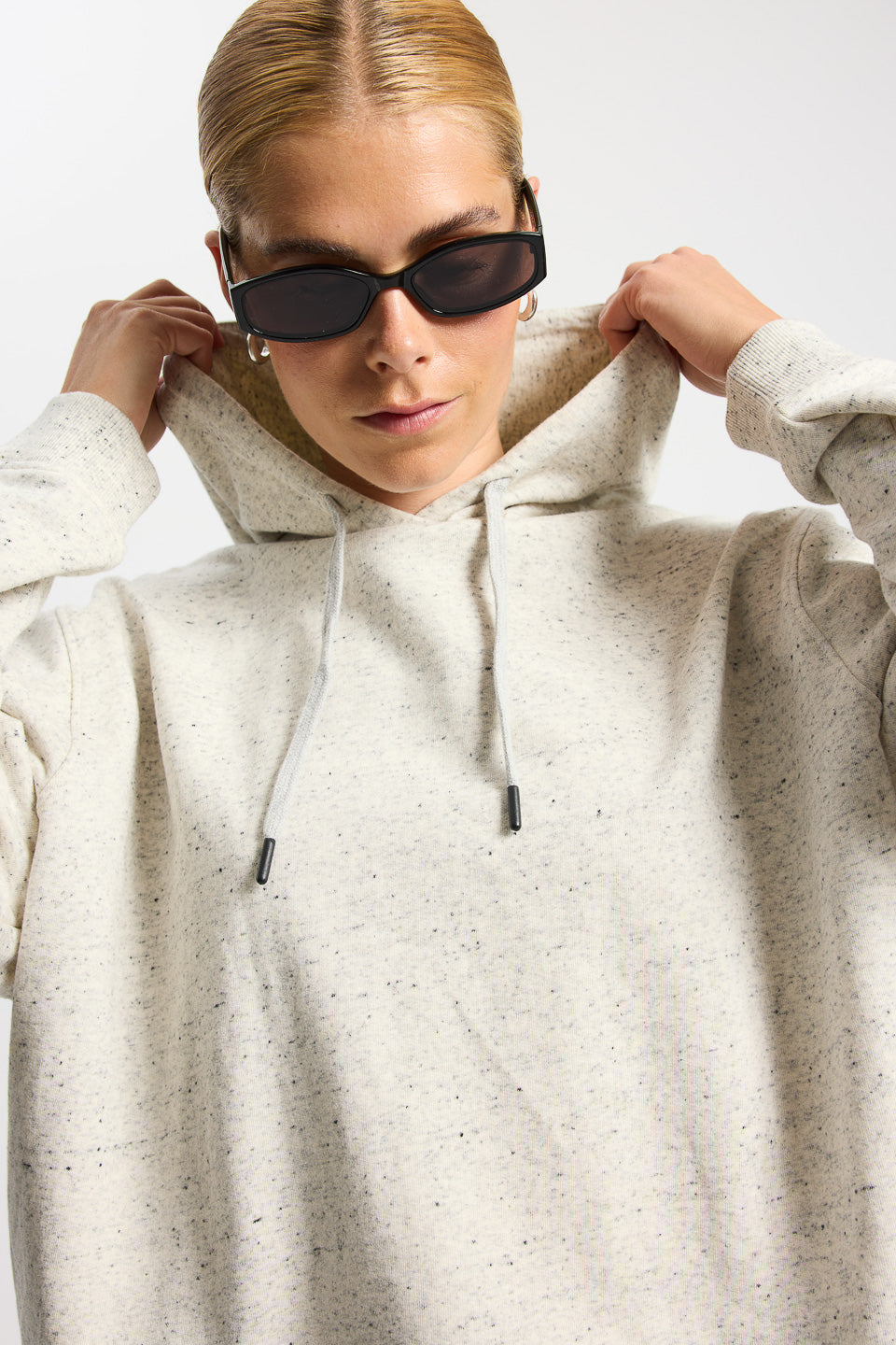 Rethinkit Hoodie Raw Sweatshirt 0220 light melange grey