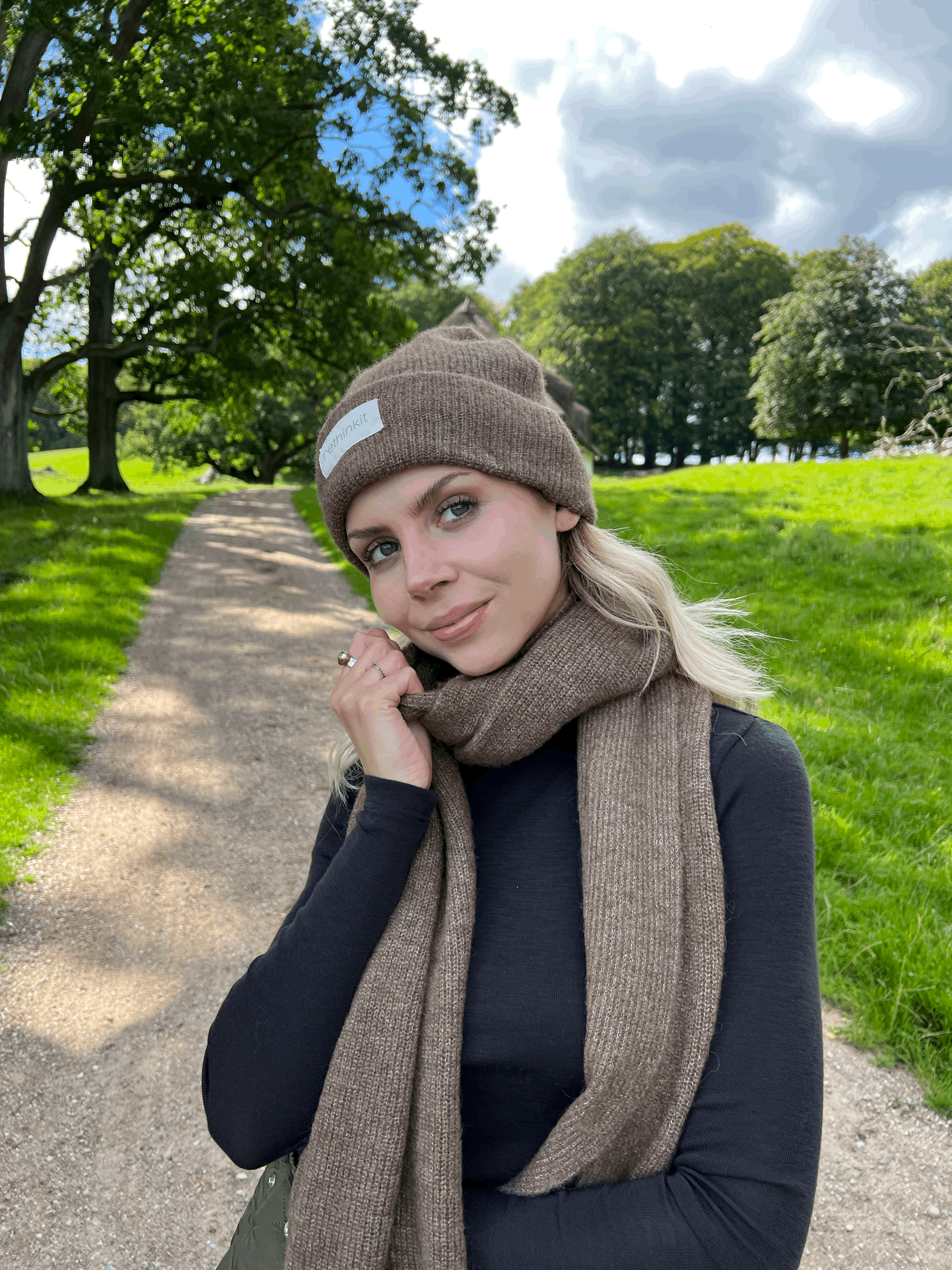 Rethinkit Knitted Wool Beanie SNUG Acc 9515 dark brown melange