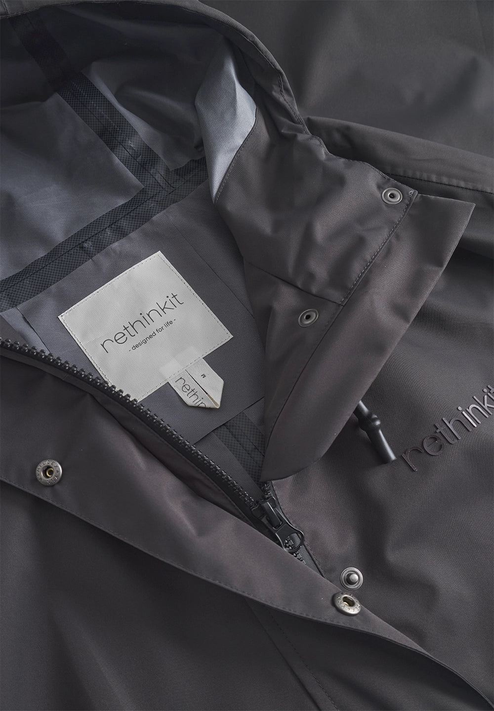 Rethinkit Rainshell Cape Rainwear 0022 almost black