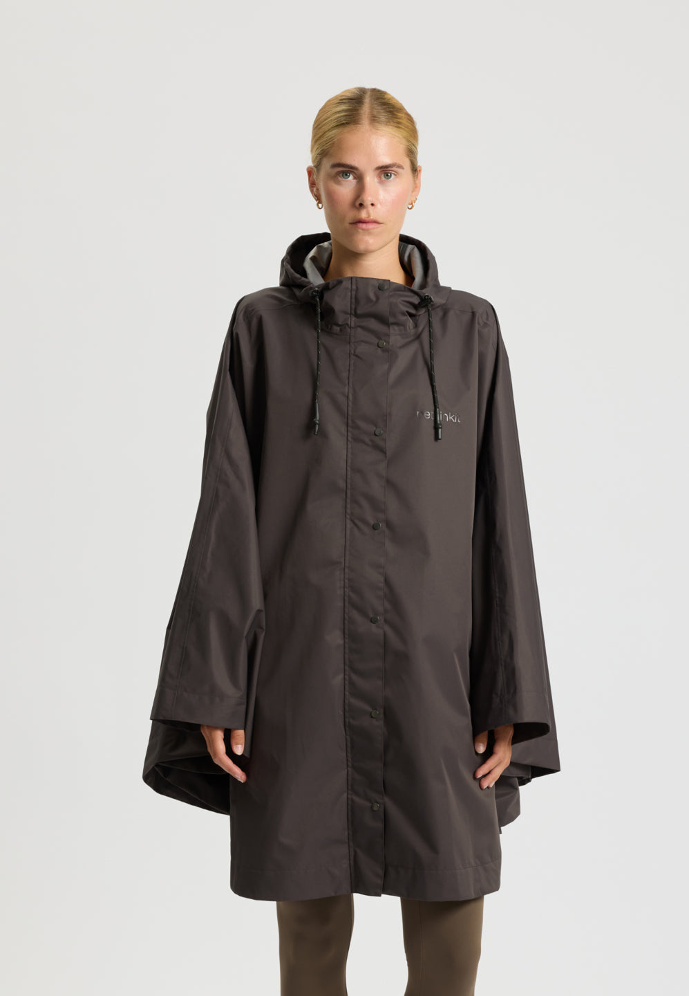 Rethinkit Rainshell Cape Rainwear 0022 almost black