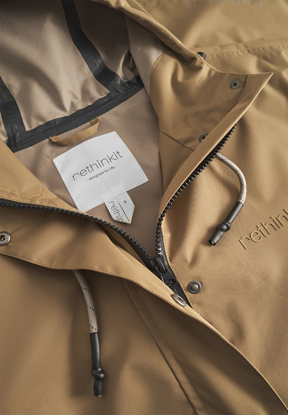 Rethinkit Rainshell Jacket Rainwear 4210 golden brown