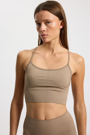 Rethinkit Seamless Top Hilde Sports Bra 3300 mocha