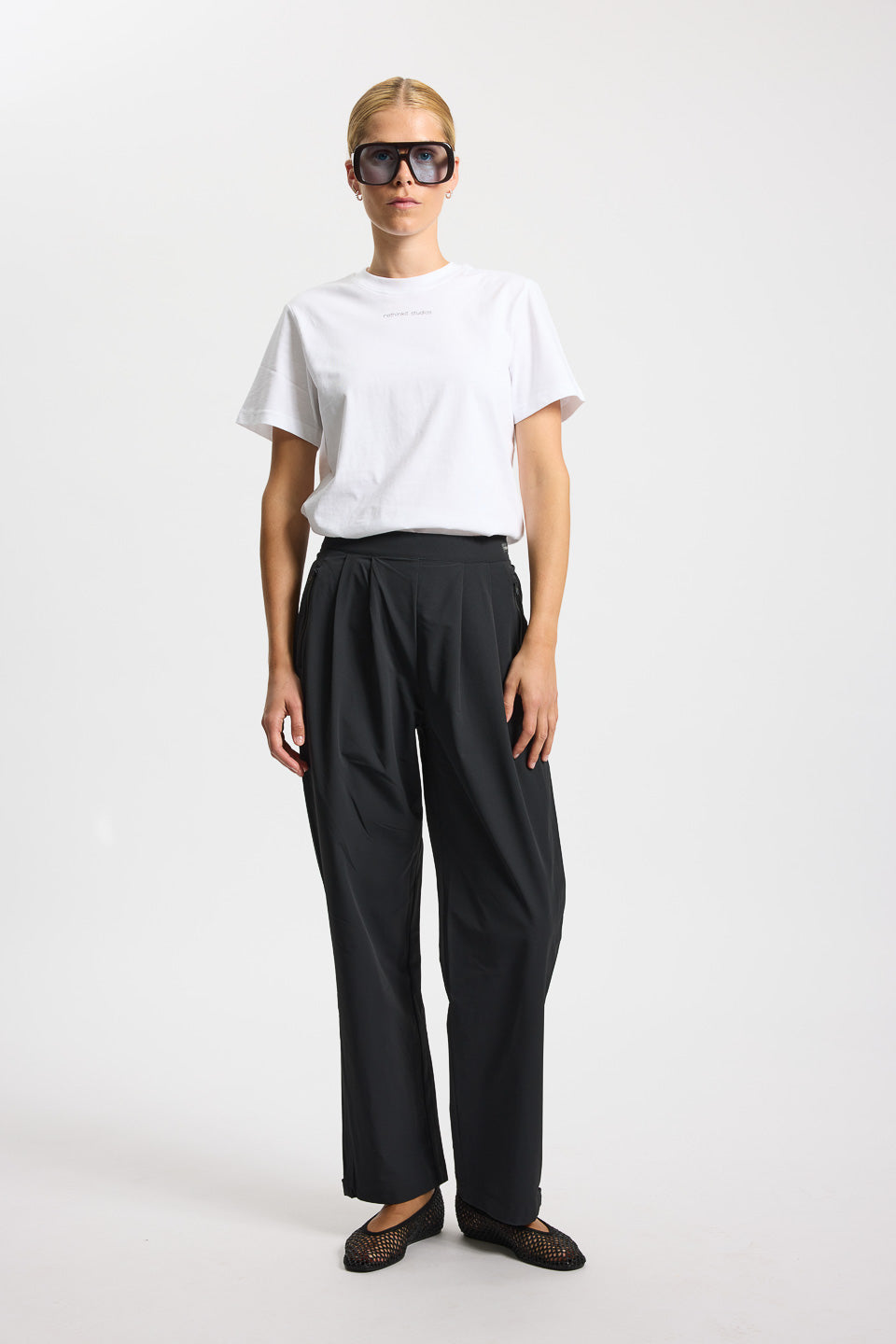 Rethinkit Soft Woven Track Pants Stroll Trousers 0021 black