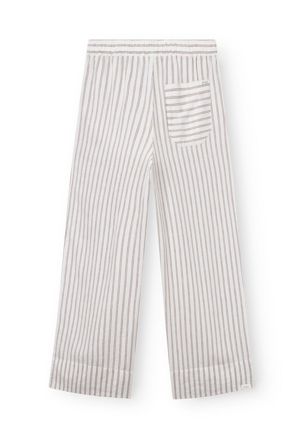 Rethinkit Stribet Bukser PJ Trousers 0076 warm grey stripe