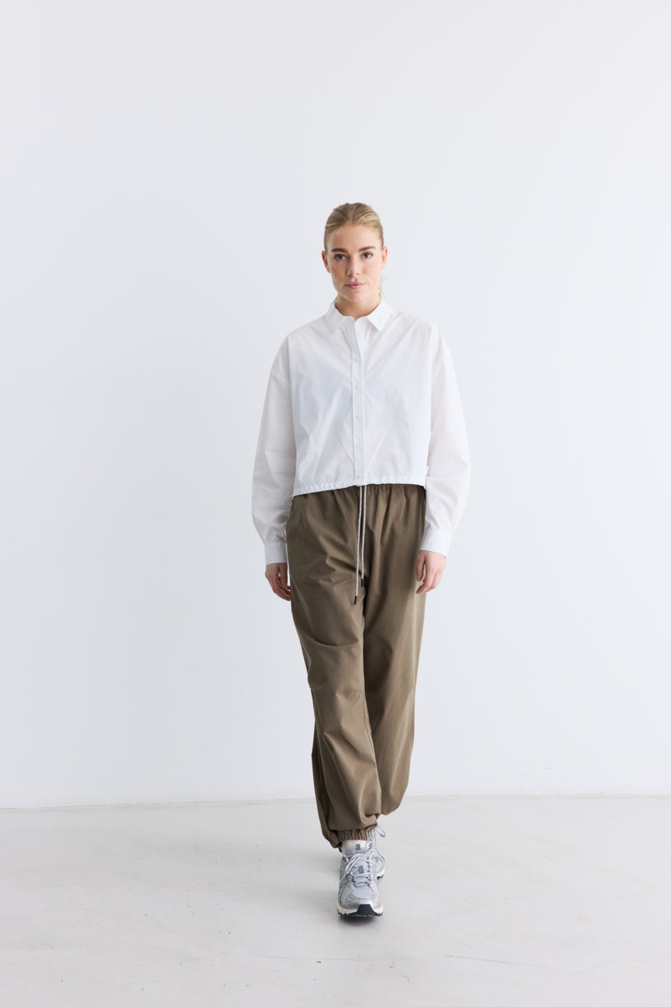 Rethinkit Stribet Skjorte PJ Shirt 0364 white