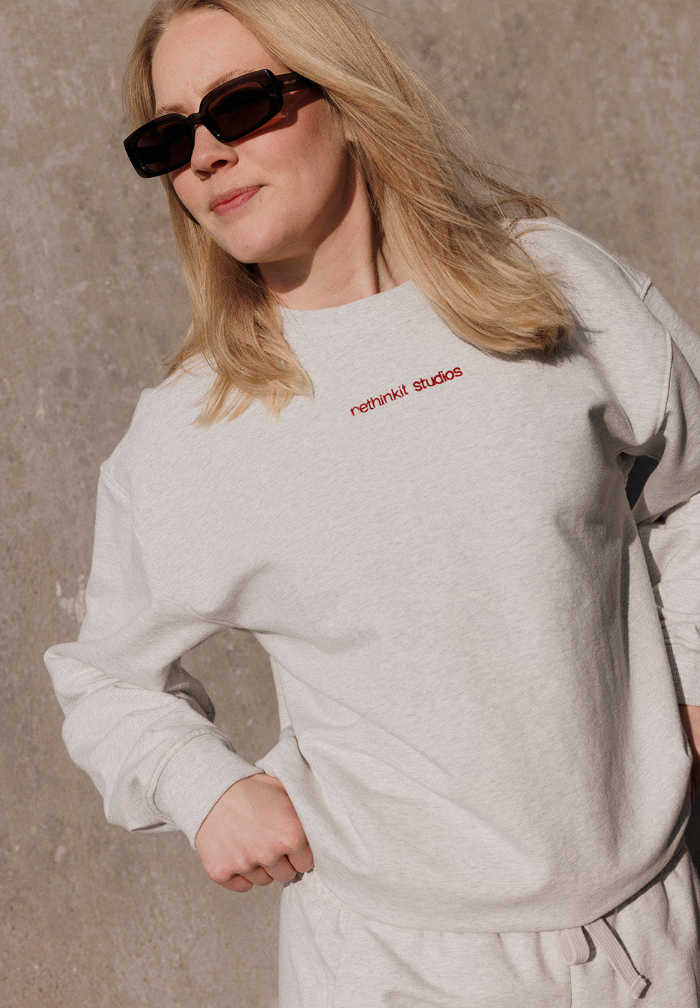 Rethinkit Sweatshirt Unisex One Sweatshirts 0220 light melange grey