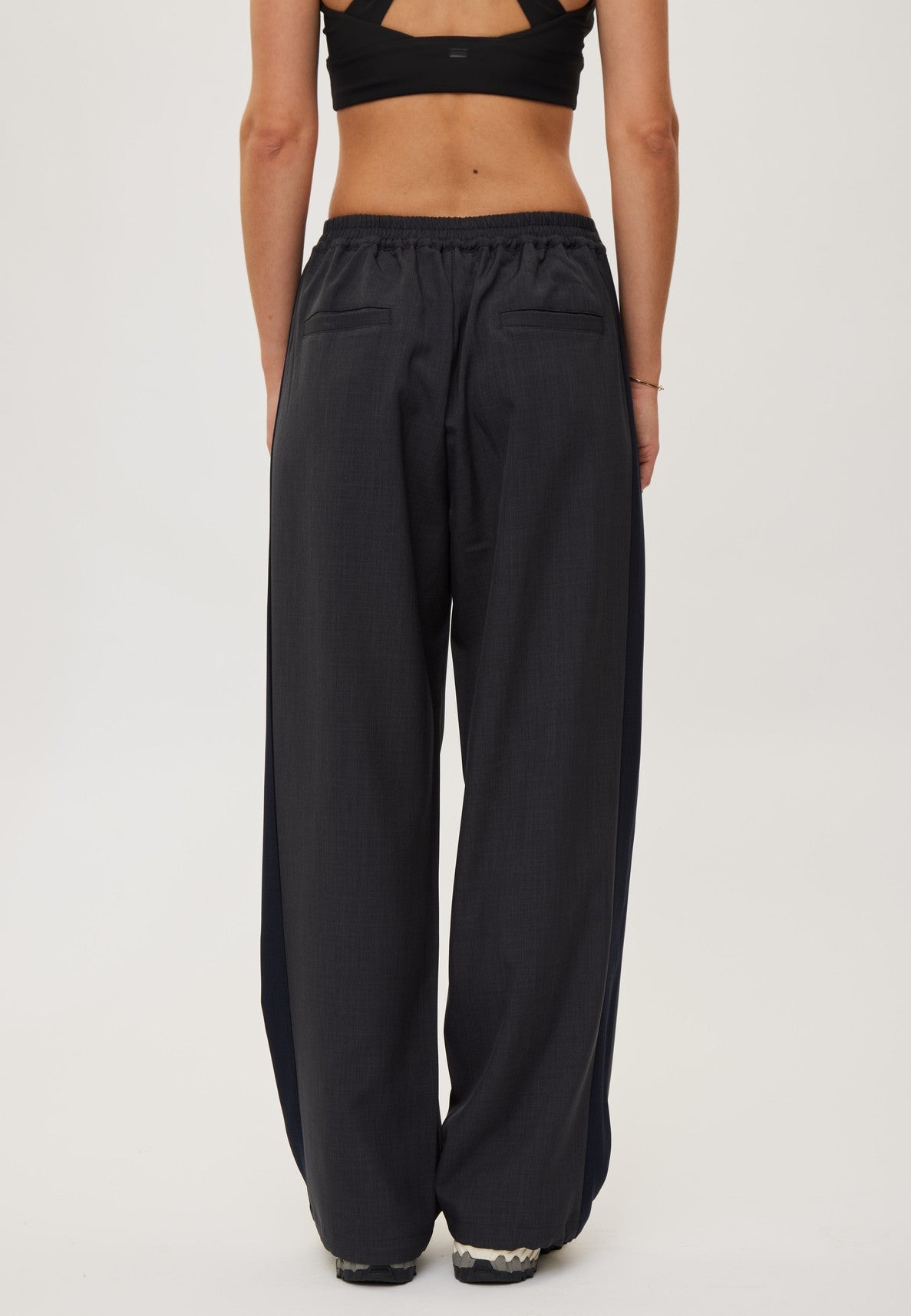 Rethinkit The Sporty Suit Trousers Trousers 0107 dark melange grey
