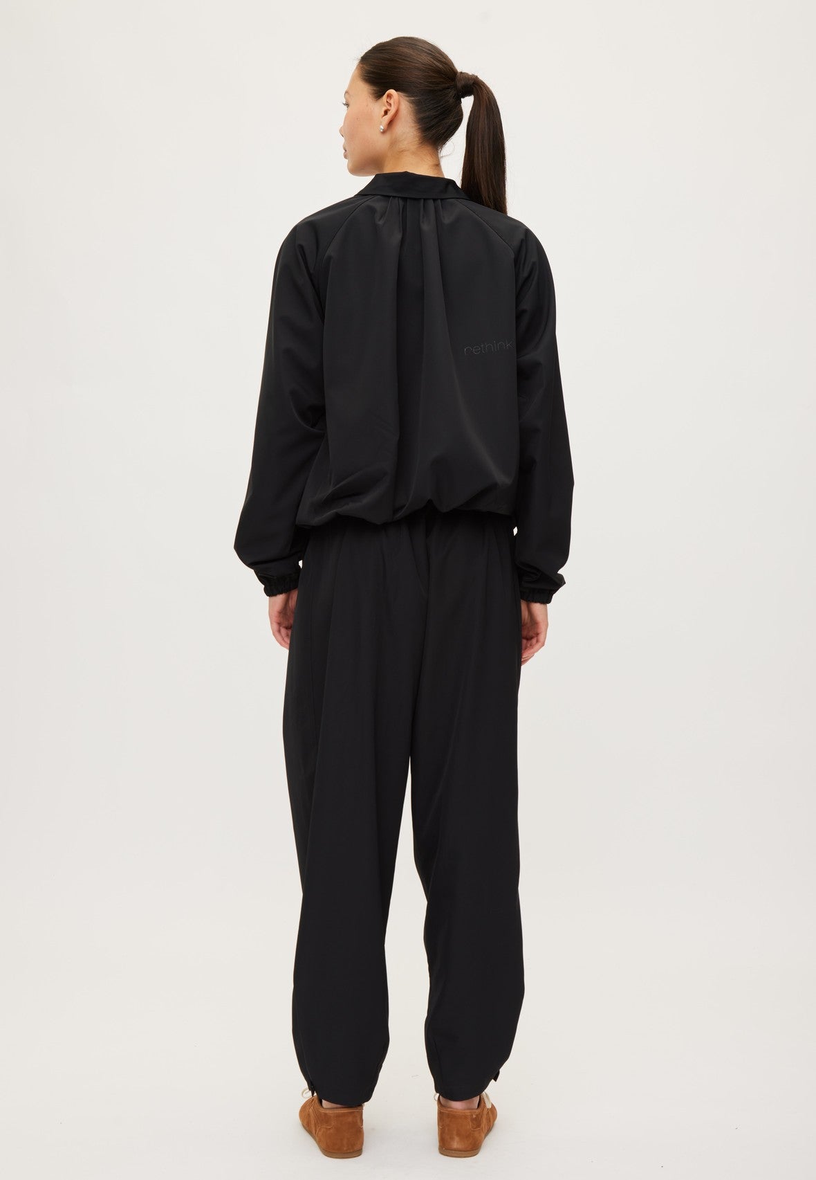 Rethinkit Track Pants Barrel Billow Trousers 0021 black