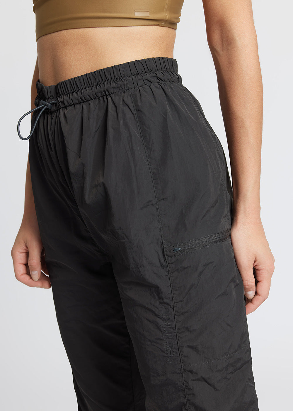 Rethinkit Track Pants Zip Peru Trousers 0022 almost black