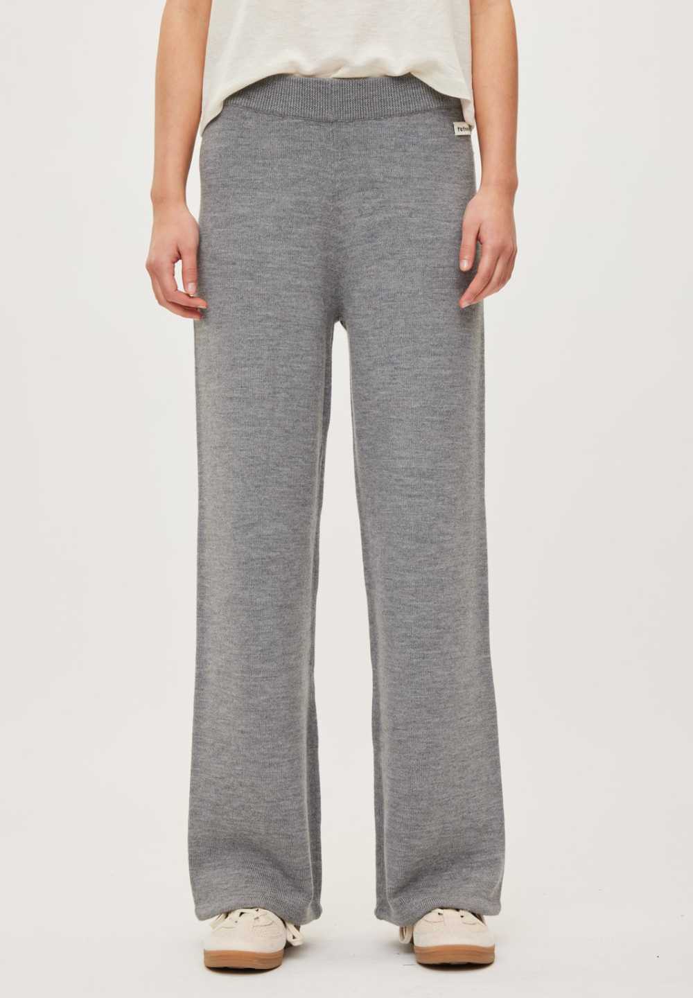 Rethinkit Wool Pants Keep Me Trousers 0220 light melange grey