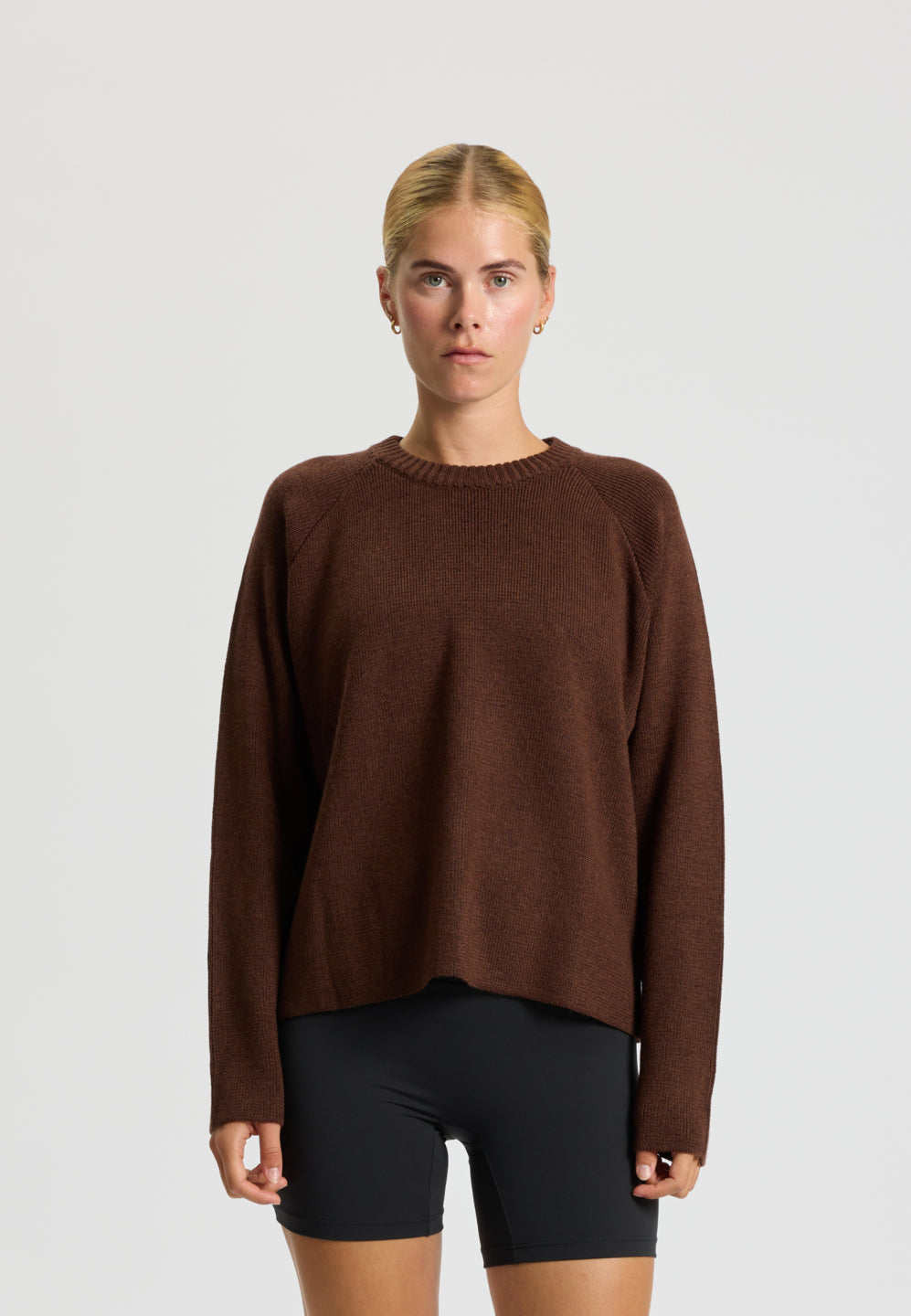 Rethinkit Wool Sweater Oslo Knitted Tops 3015 brown melange