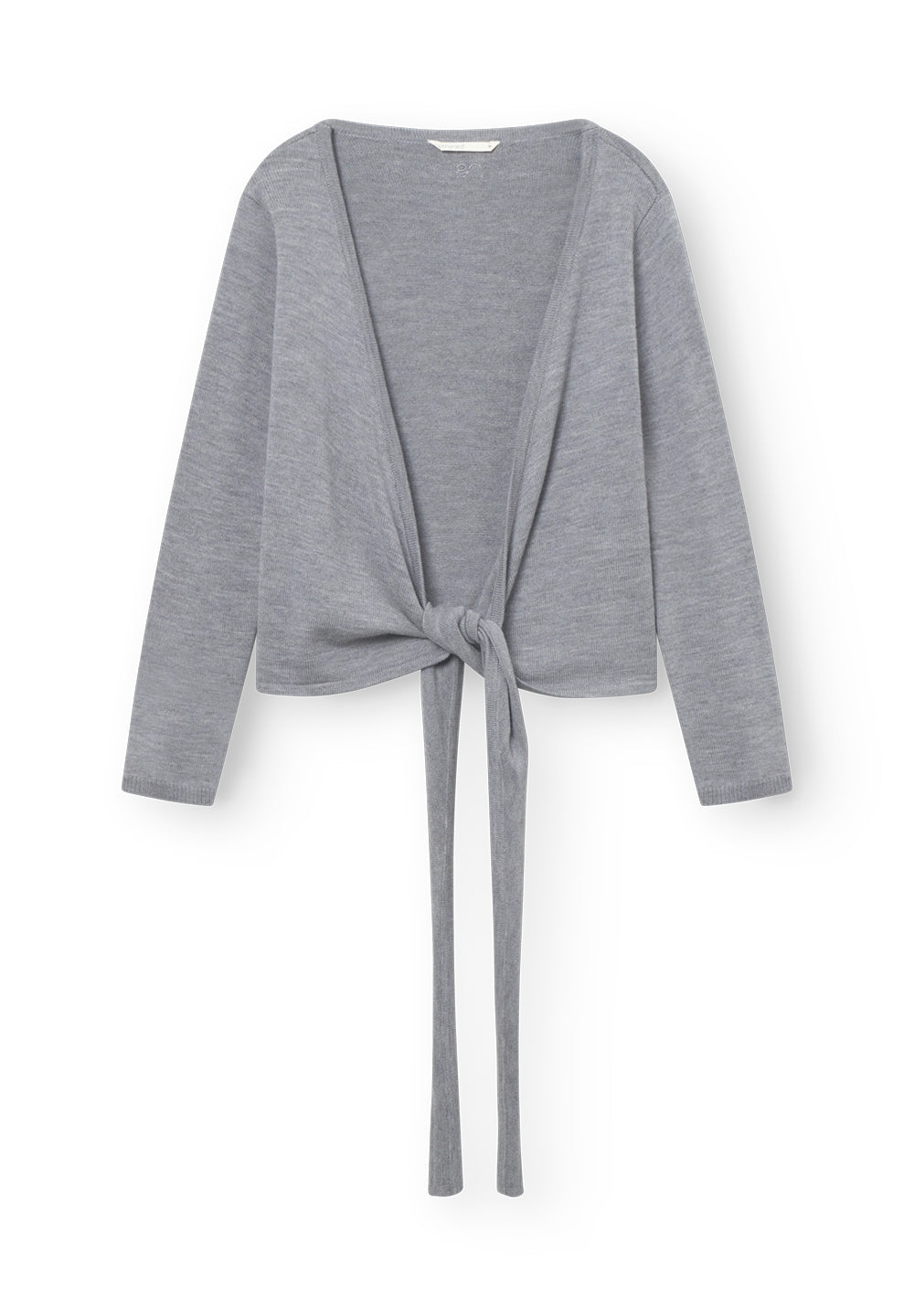 Rethinkit Wool Wrap Cardigan Keep Me Cardigan 0220 light melange grey