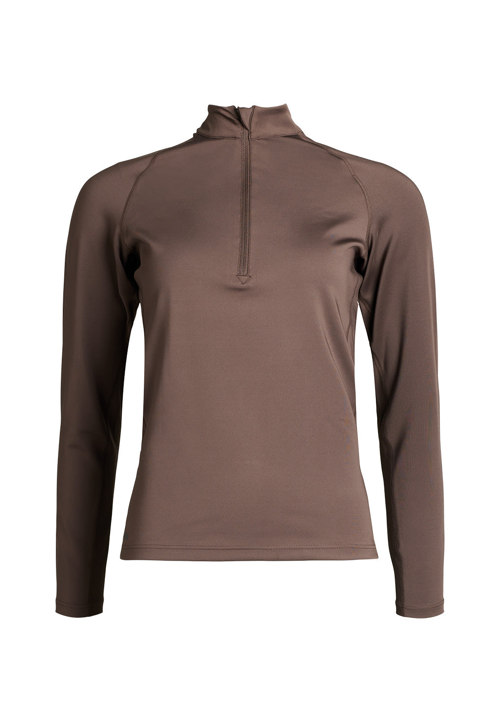 Rethinkit Warm Half Zip Tee Verbier Shirts and Blouses 3031 hot fudge