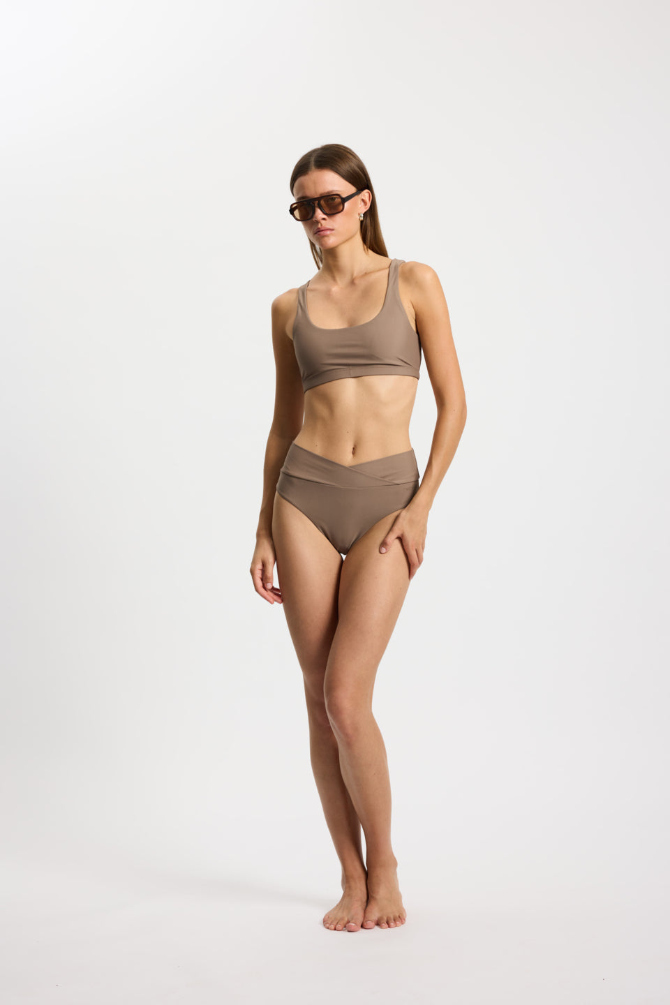 Rethinkit Bikini Bottom Brief Bay Swimwear 3201 walnut