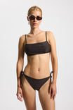 Bikini Top Bandeau Bay - almost black