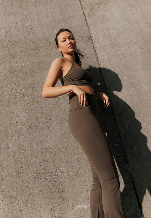 Rethinkit Butter Soft Flare Tights All day Tights 3053 dark brown