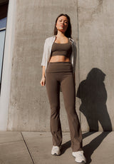 Rethinkit Butter Soft Sports Bra Seinna Sports Bra 3053 dark brown