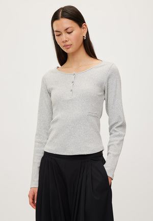 Rethinkit Elevate L/S T-shirt T-Shirt 0105 grey melange