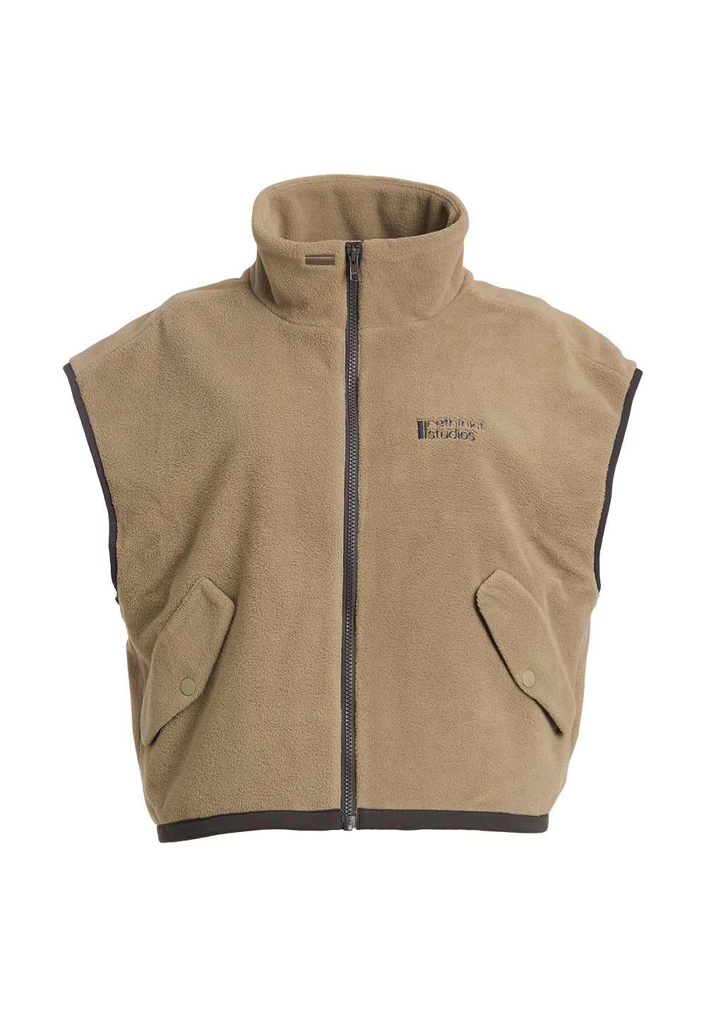 Rethinkit Gilet Polar Fleece Campfire Sweatshirt 3331 fallen rock