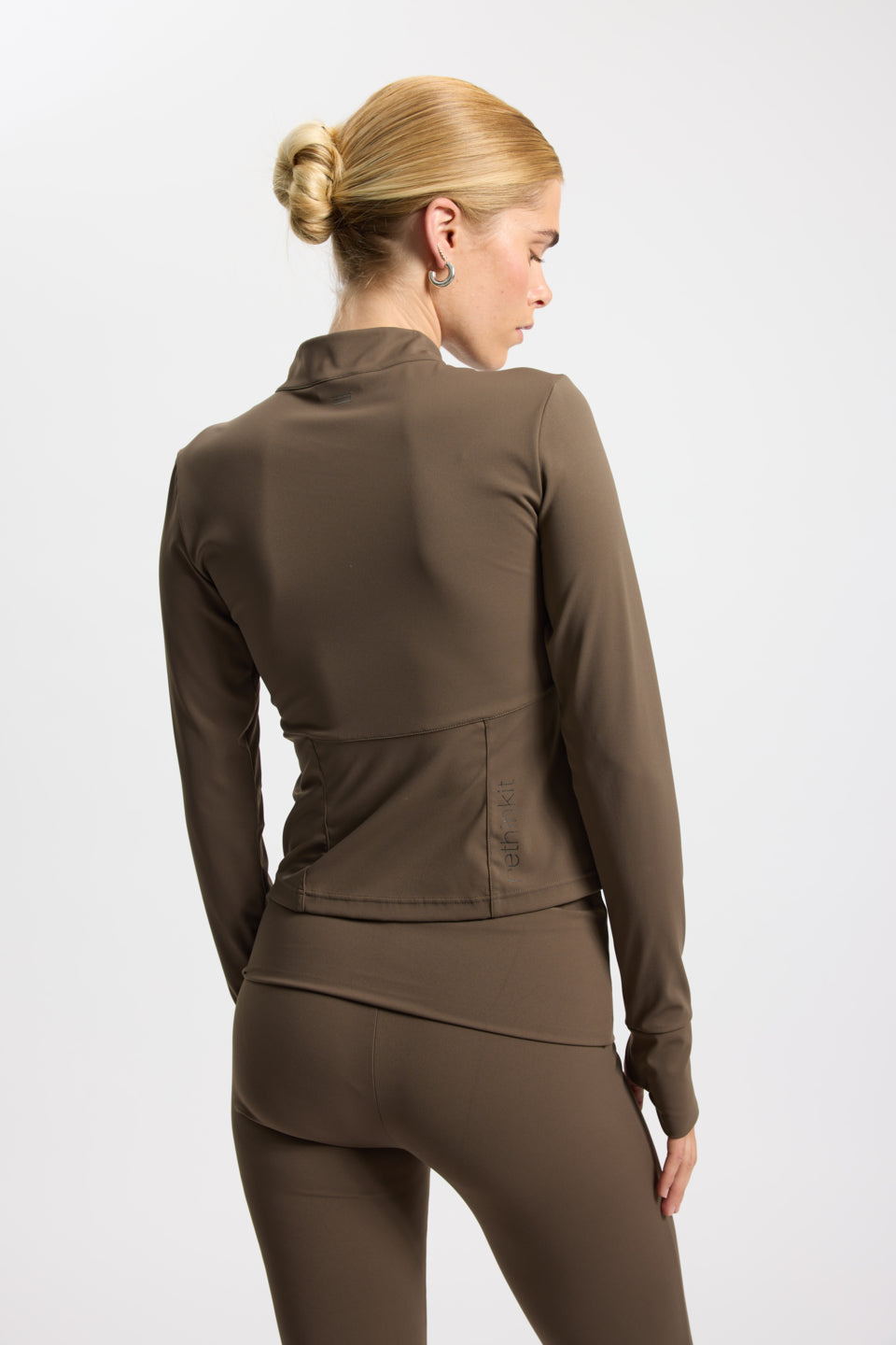 Rethinkit Half zip Top 3053 dark brown