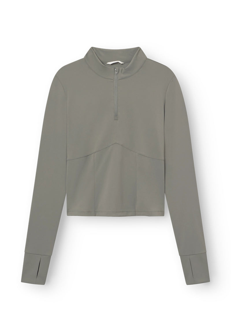 Rethinkit Half zip Top 4215 smoke olive