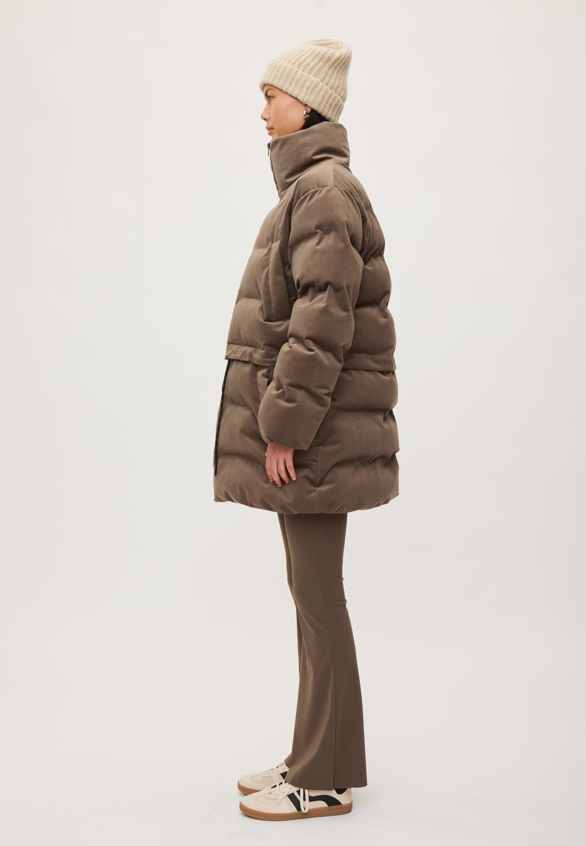 Rethinkit Jacket Puffer Hybrid Cord Jacket 3086 dark rock