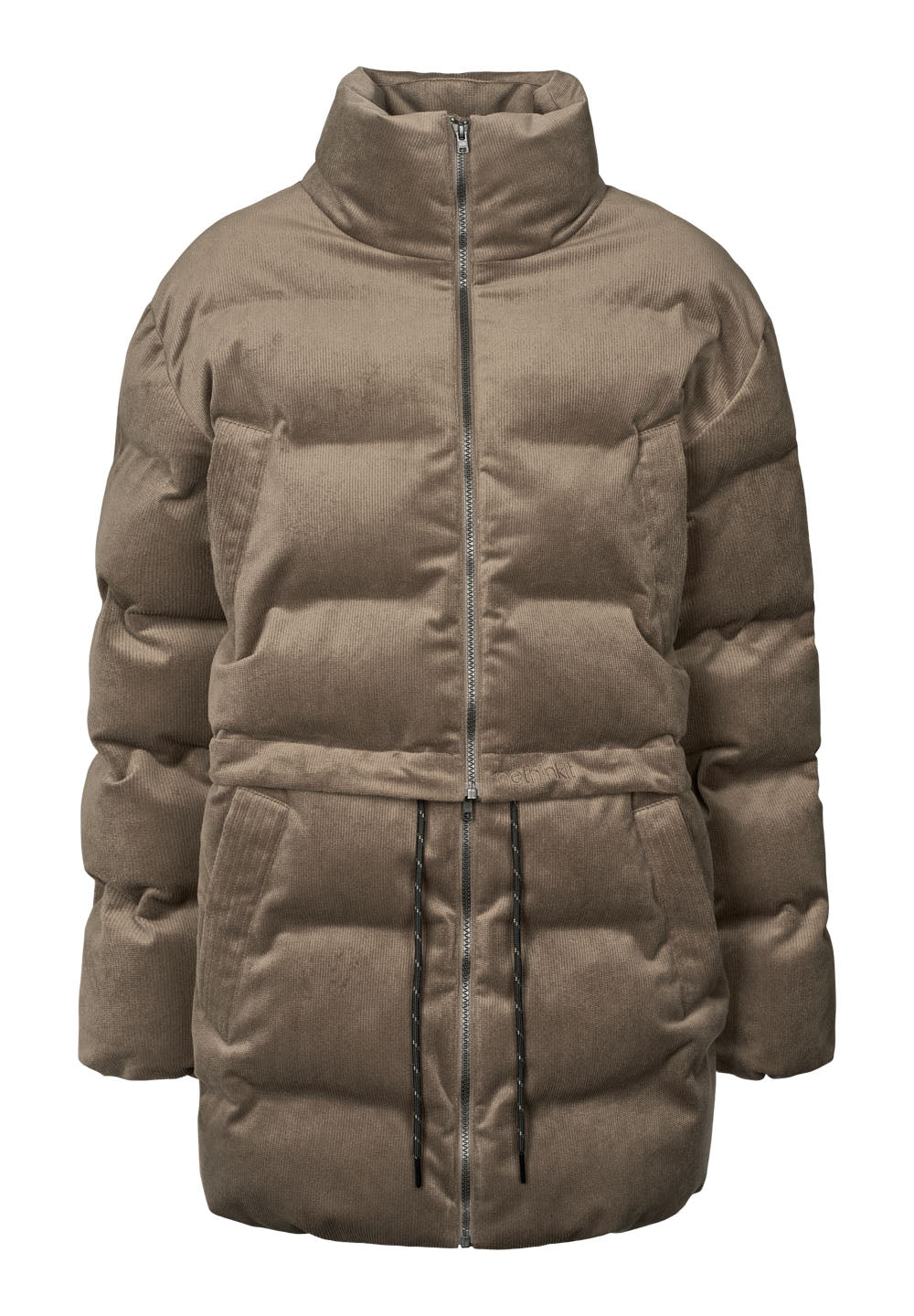 Rethinkit Jacket Puffer Hybrid Cord Jacket 3086 dark rock