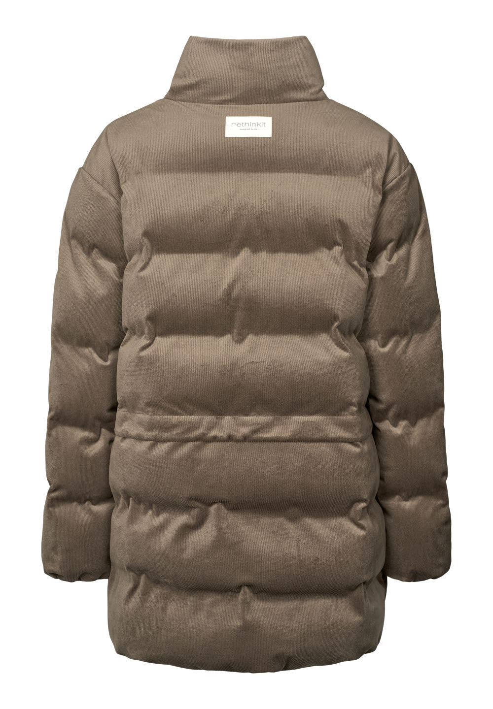 Rethinkit Jacket Puffer Hybrid Cord Jacket 3086 dark rock