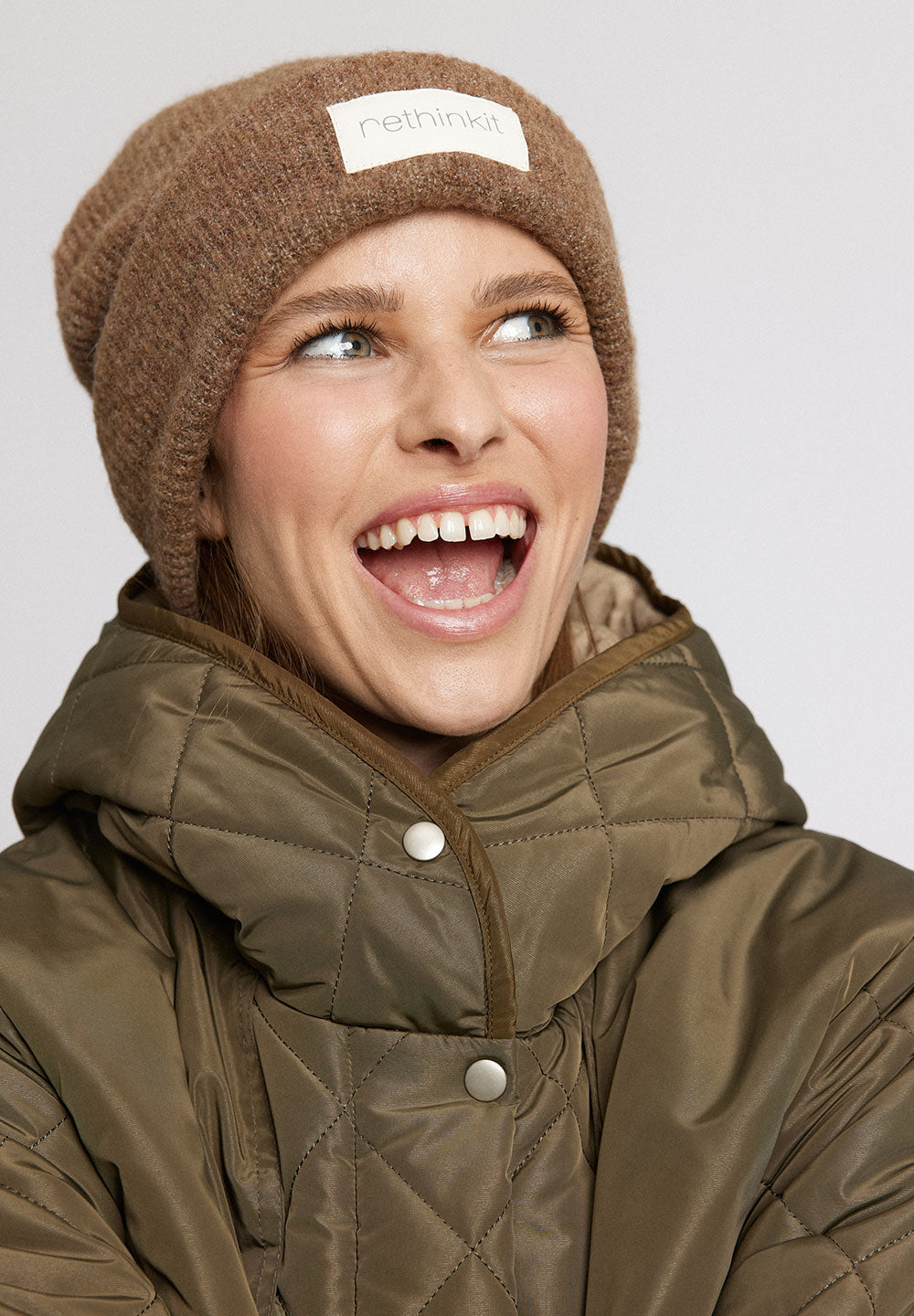 Rethinkit Knitted Wool Beanie SNUG Acc 9515 dark brown melange