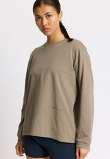 Rethinkit Light Sweat Tee AFTER MATCH Tee 0075 warm grey