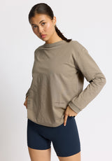 Rethinkit Light Sweat Tee AFTER MATCH Tee 0075 warm grey