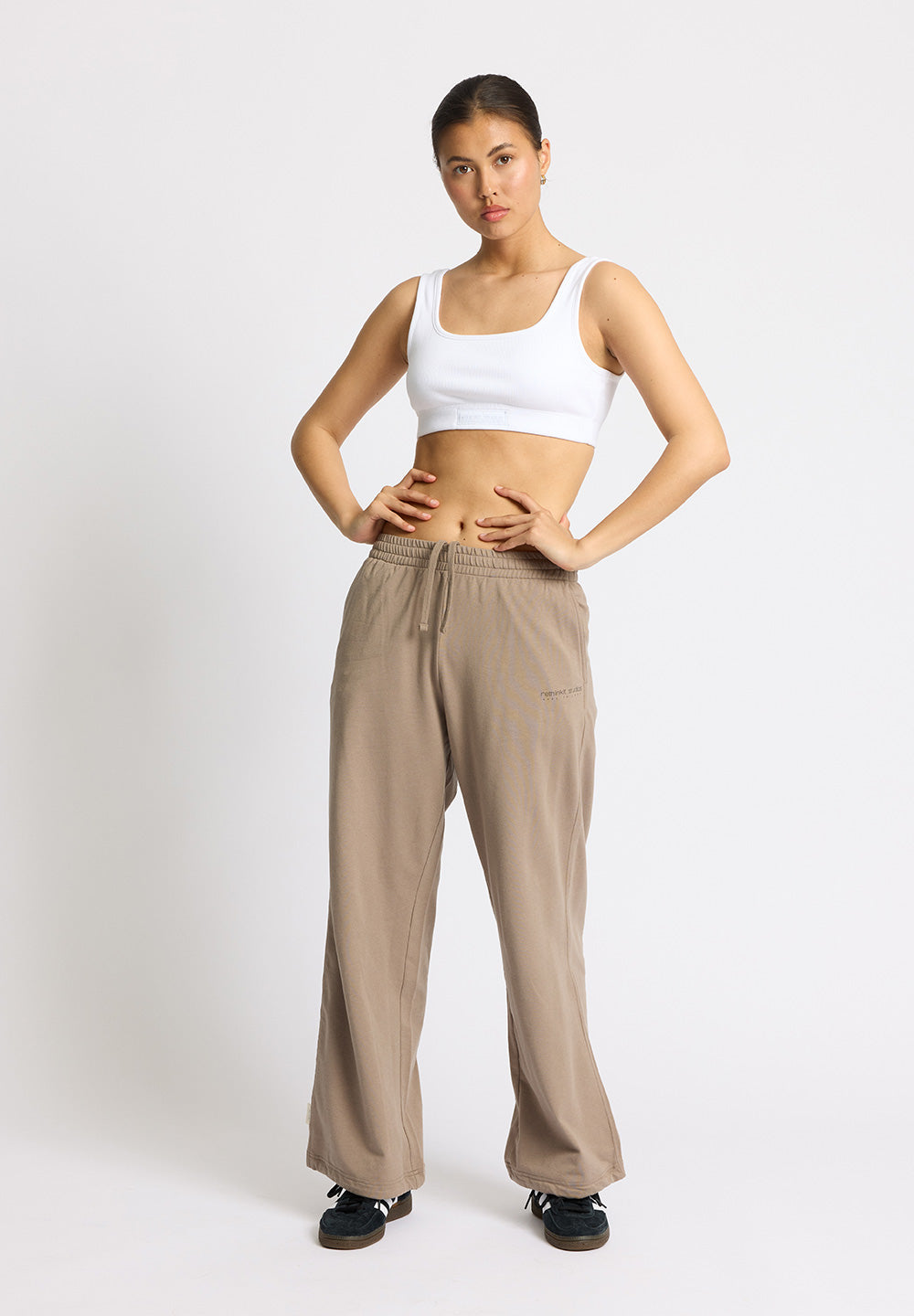 Rethinkit Light Sweat wide Trousers 0075 warm grey