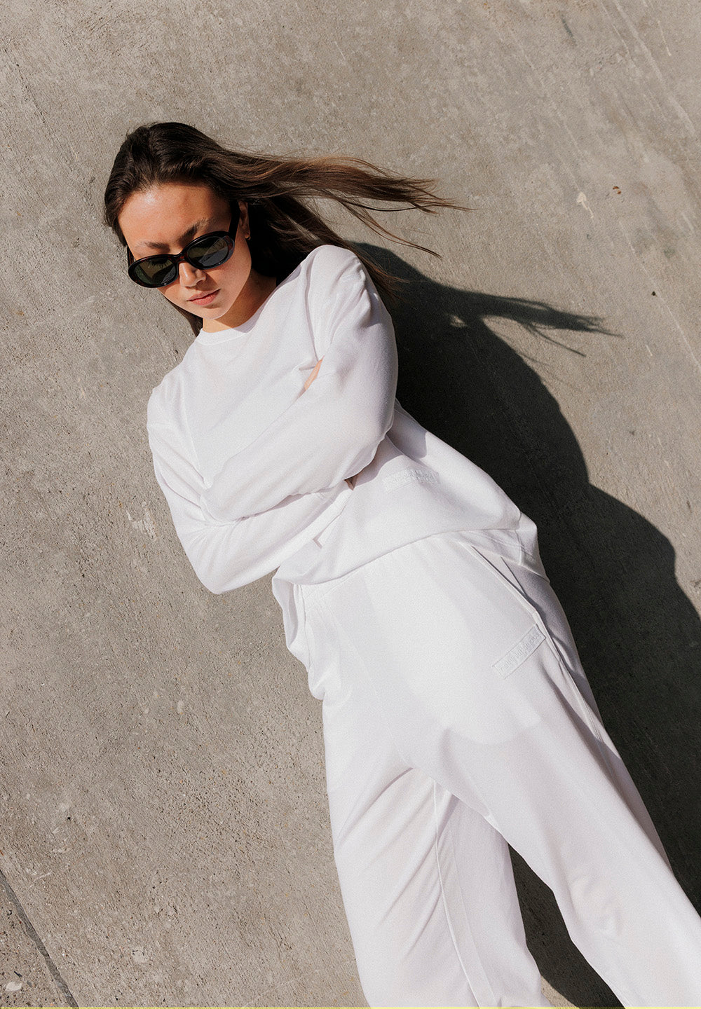 Rethinkit Light Sweat wide Trousers 0364 white