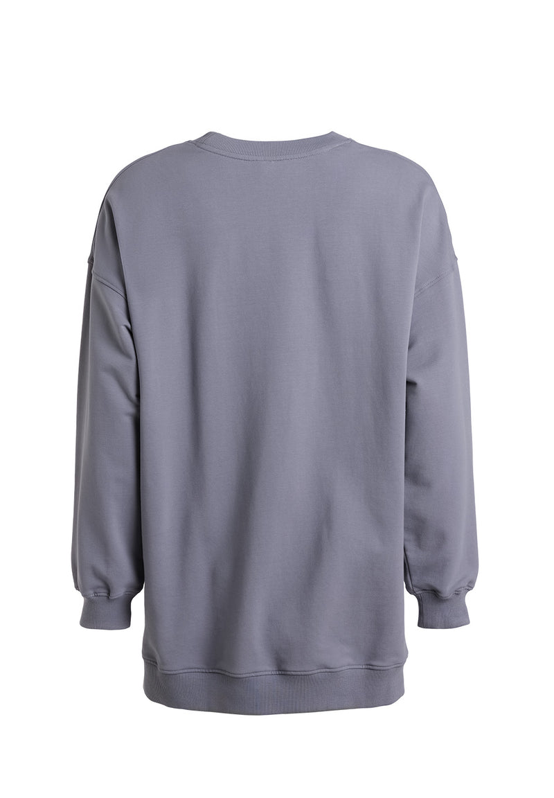 Rethinkit Long oversized sweat Ivalo Sweatshirts 1017 twillight blue