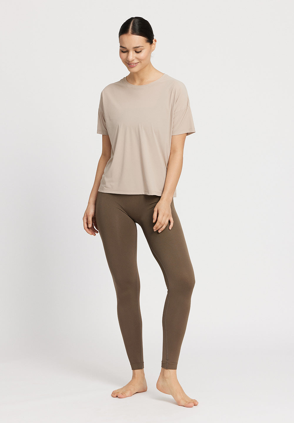 Rethinkit Vela Loose tee Tee 3300 mocha