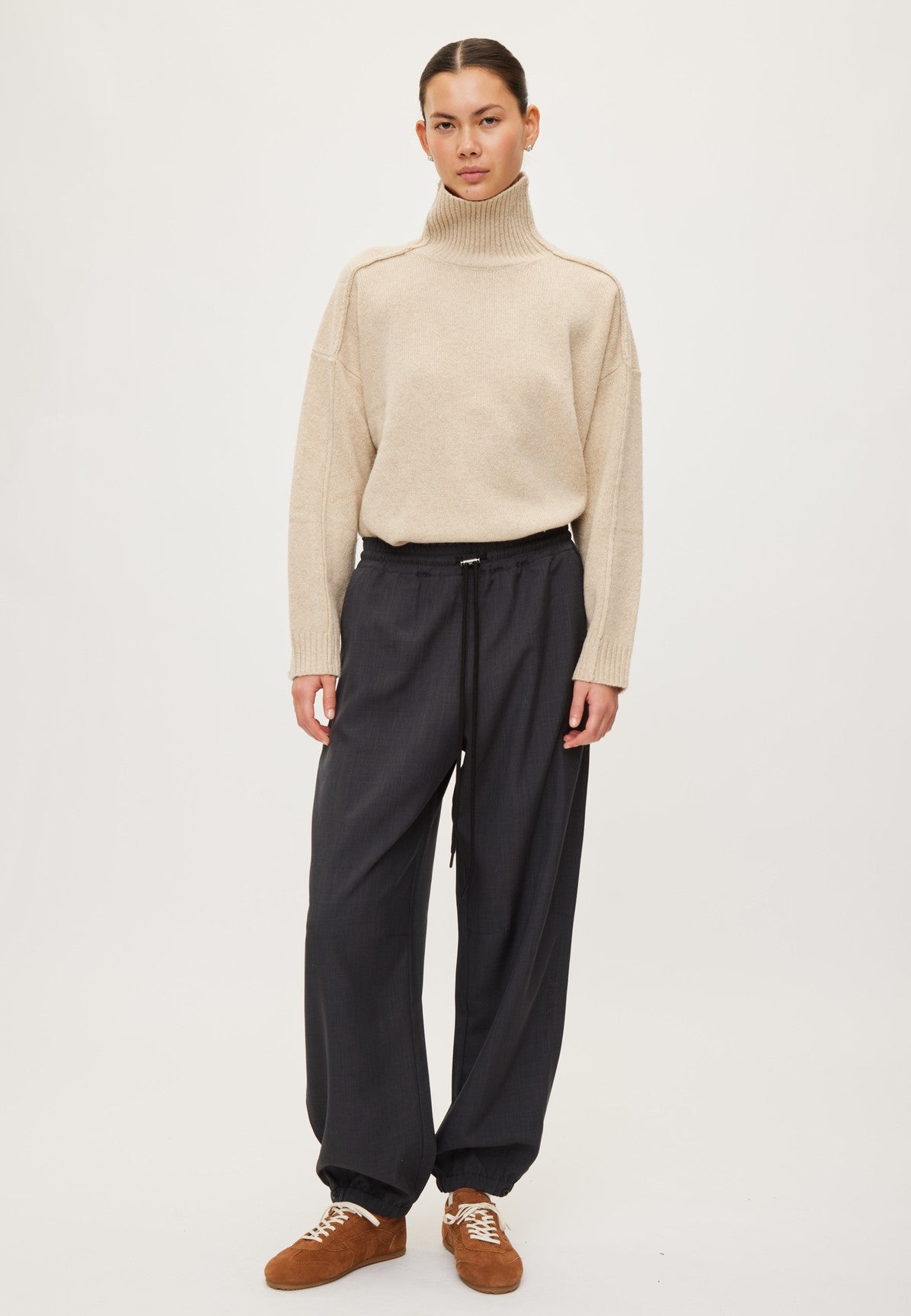 Rethinkit Move Palma Loose Pants Trousers 0107 dark melange grey