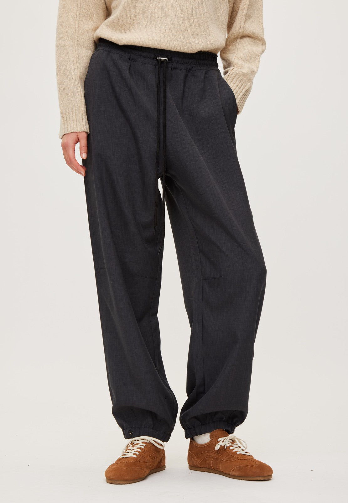 Rethinkit Move Palma Loose Pants Trousers 0107 dark melange grey