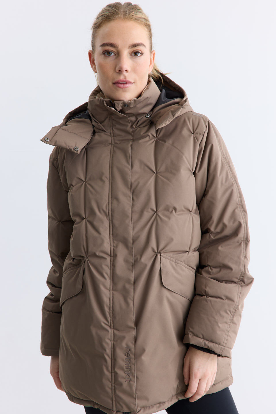 【美品】reborn snap parka - brown by 2tacs Parka Jacket Cube - walnut