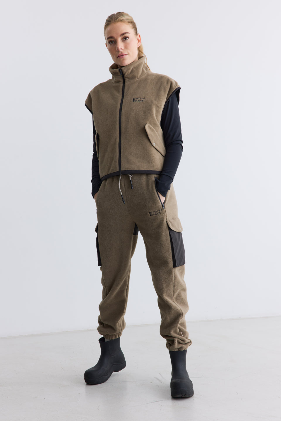 Rethinkit Polar Fleece Gilet CAMPFIRE Jackets 3331 fallen rock