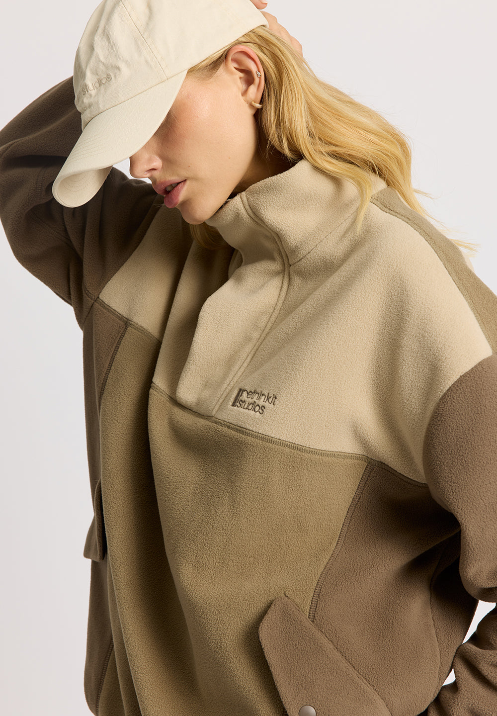 Polar Fleece Uni CAMPFIRE - multi brown – Rethinkit Studios