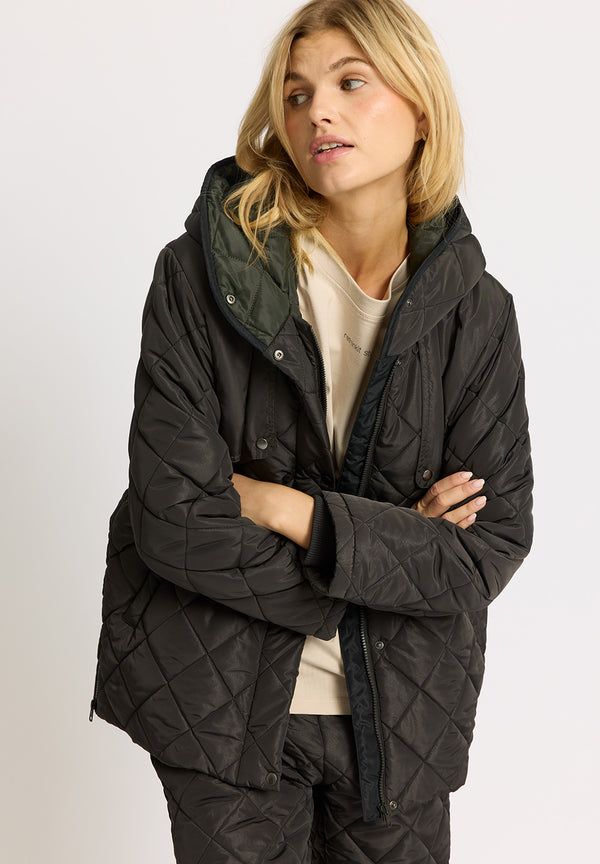 Rethinkit Quilted Jacket COUNTRY Thermo 0022 almost black