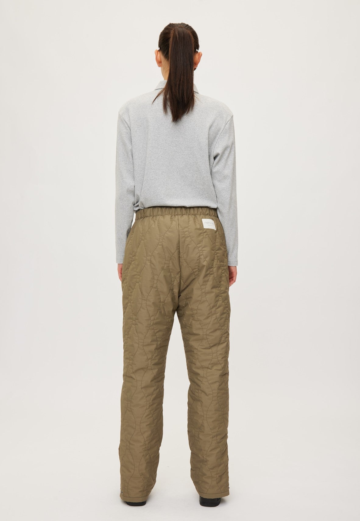 Rethinkit Quilted Trousers Field Trousers 9517 dust green