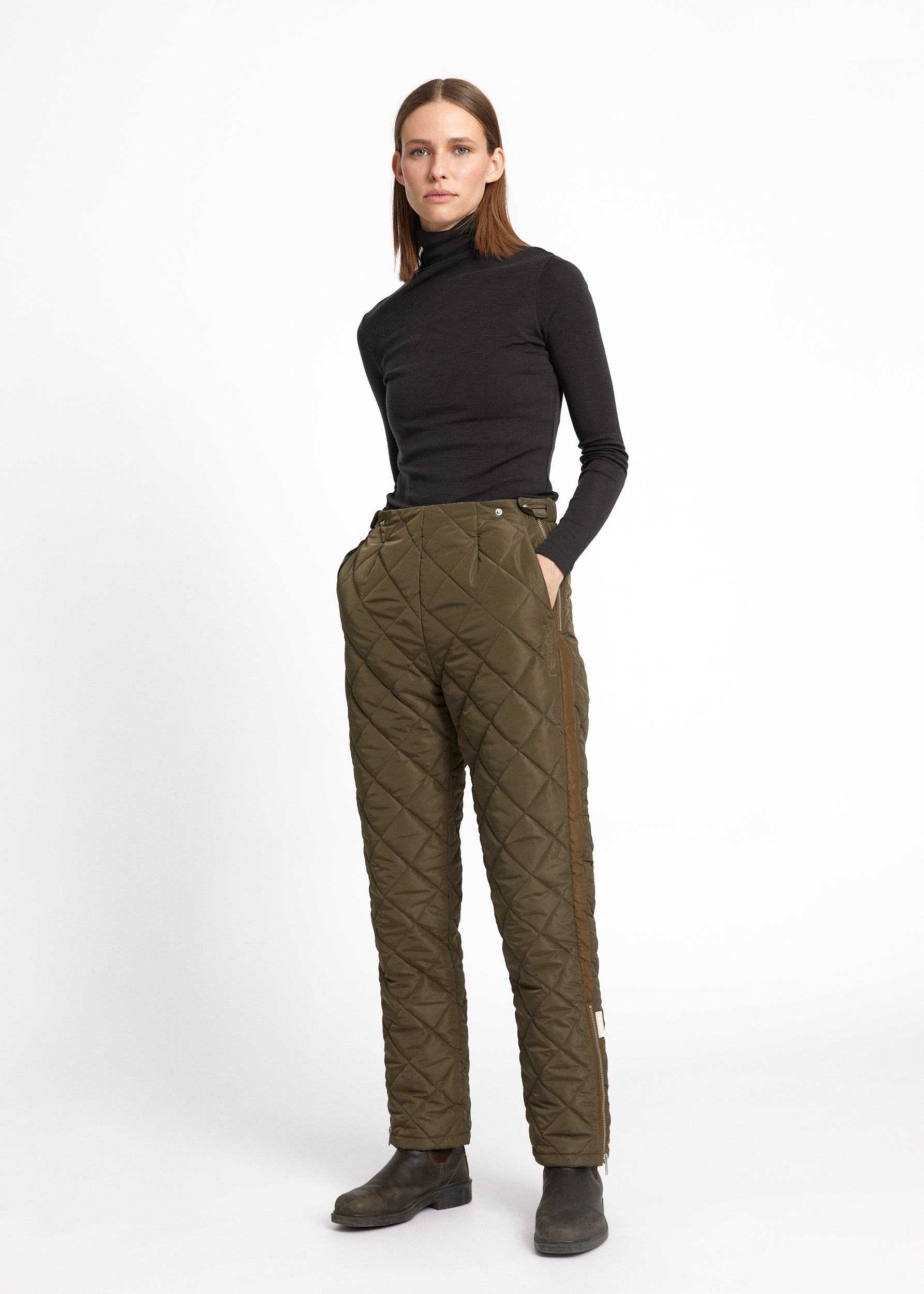 Rethinkit Quilted trousers COUNTRY Thermo 4012 green turtle